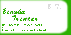 bianka trinter business card